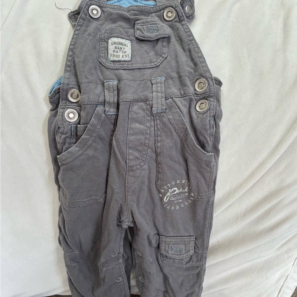 Pumpkin Patch Charcoal Overalls